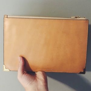 Alexander Wang Prisma Nude Leather Clutch